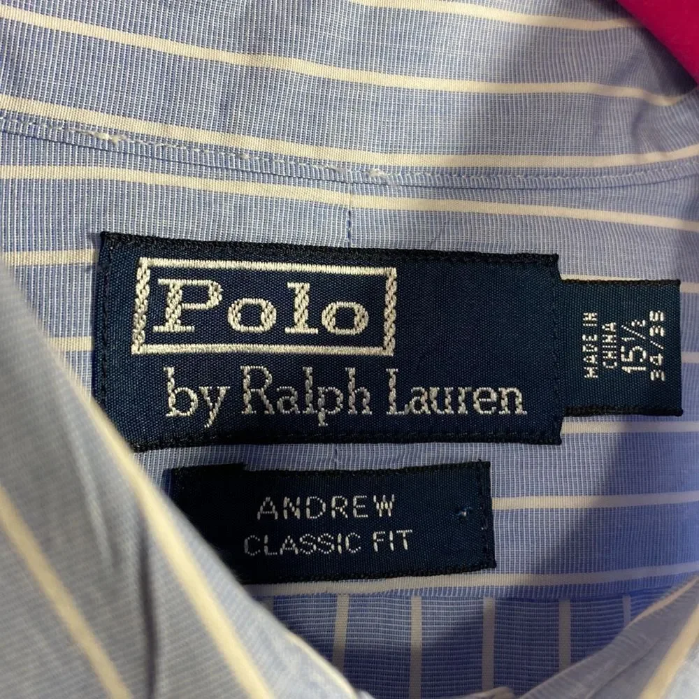 Polo By Ralph Lauren Mens Striped Long Sleeve Button Down Shirt Nautical Preppy